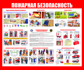 С12 Стенд пожарная безопасность (1200х1000 мм, пластик ПВХ 3 мм, алюминиевый багет серебряного цвета) - Стенды - Стенды по пожарной безопасности - Магазин охраны труда ohranatruda-shop.ru
