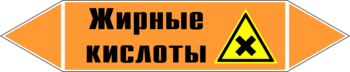 Маркировка трубопровода "жирные кислоты" (k16, пленка, 252х52 мм)" - Маркировка трубопроводов - Маркировки трубопроводов "КИСЛОТА" - Магазин охраны труда ohranatruda-shop.ru