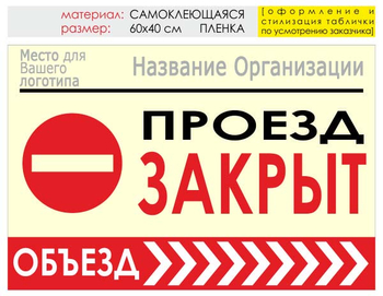 Информационный щит "объезд справа" (пленка, 60х40 см) t13 - Охрана труда на строительных площадках - Информационные щиты - Магазин охраны труда ohranatruda-shop.ru